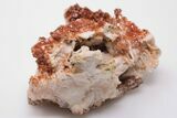 Ruby Red Vanadinite Crystals on Pink Barite - Morocco #196312-1